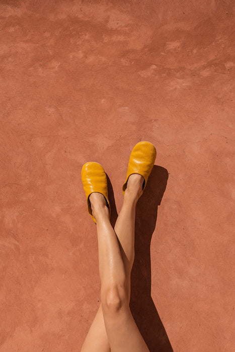 Yellow Moroccan Slippers