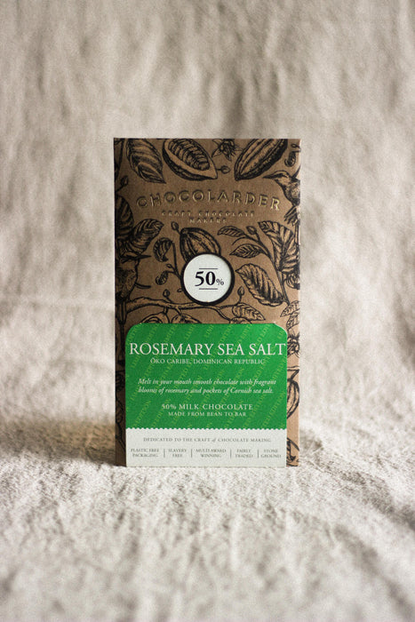 Rosemary Sea Salt 50% Milk Chocolate Bar – Limited Edition