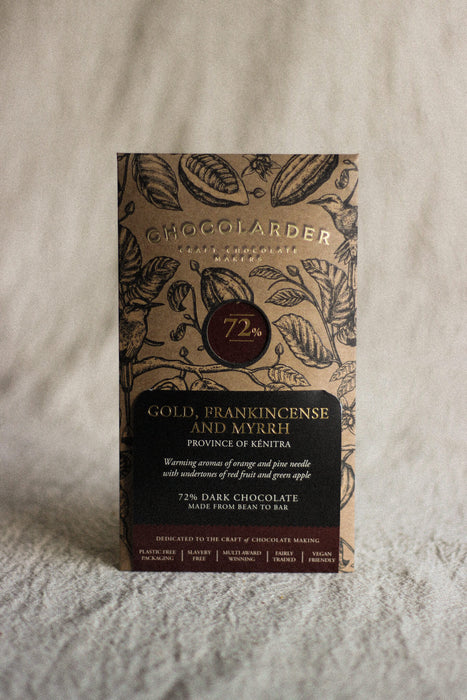 Gold, Frankincense & Myrrh 72% Dark Chocolate