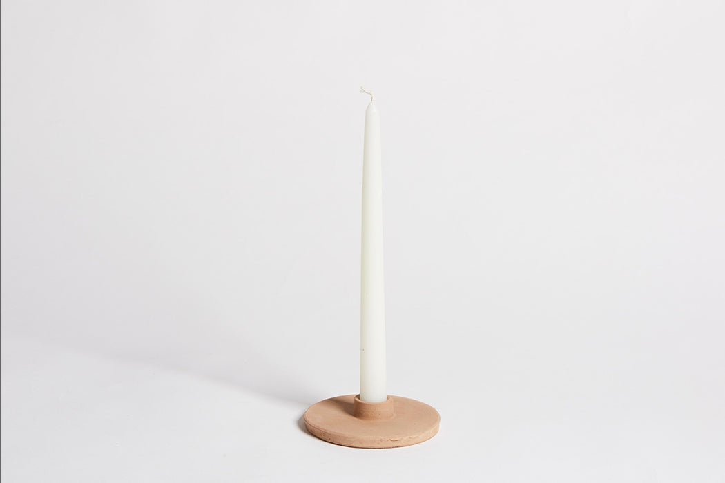 Natural Terracotta Candle Holder