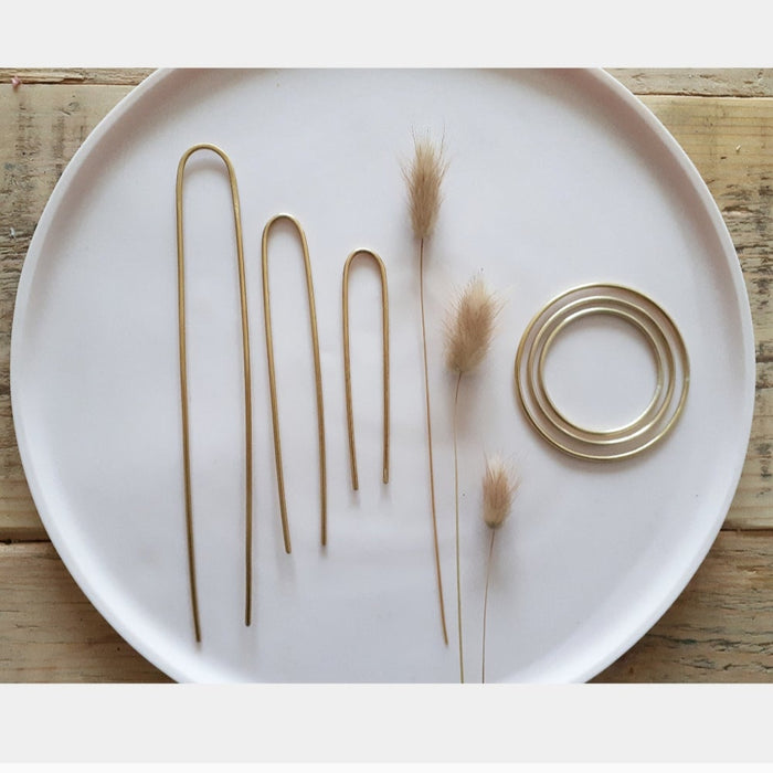 Recycled Brass Hairpin Set
