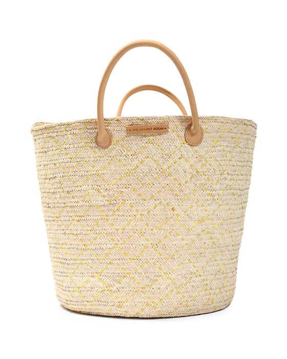 Yellow Diamond Palm Beach Bag
