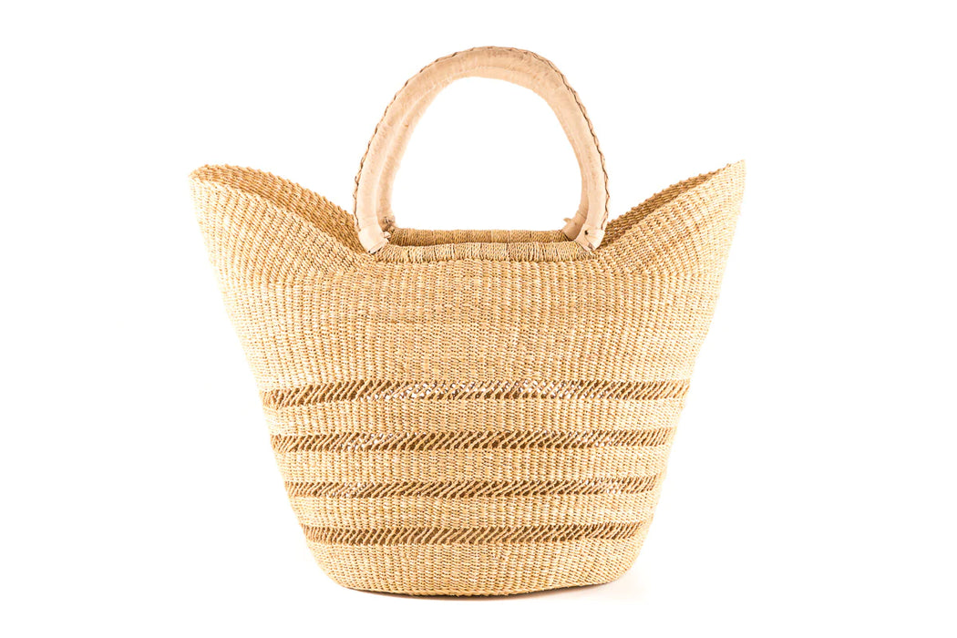 Open Weave Bolga Shopping Basket