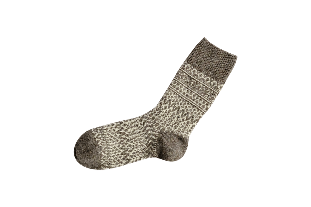 Oslo Wool Jacquard Socks - Small