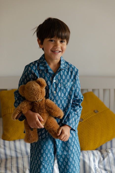 Hand block printed children's pyjamas- Tanvi