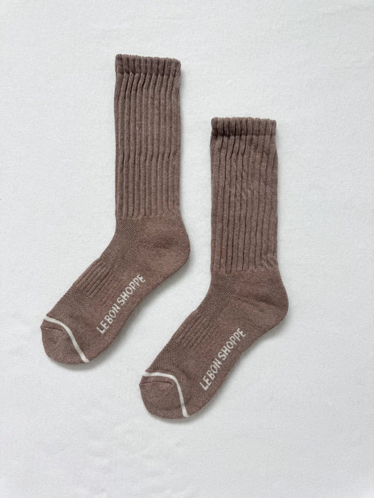 Mocha Mousse Ballet Socks