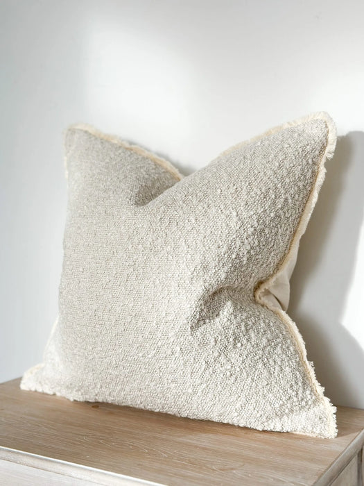 Sofia Cream Boucle Cushion - 53x53cm