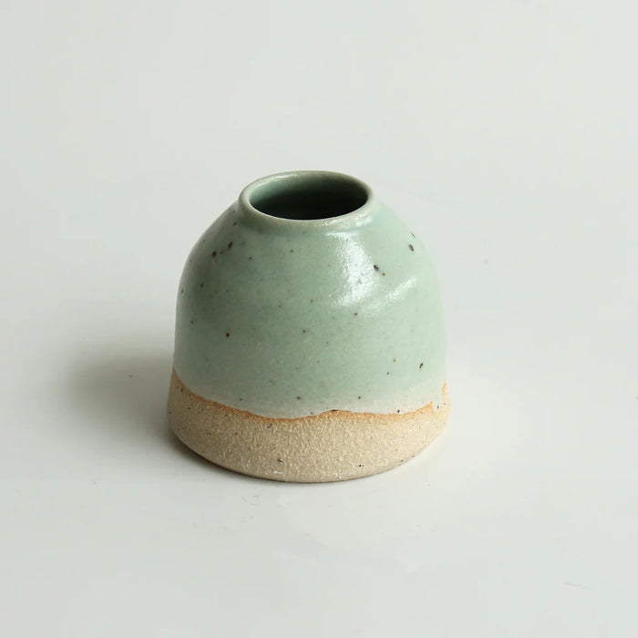 Mint Green Stoneware Bud Vase