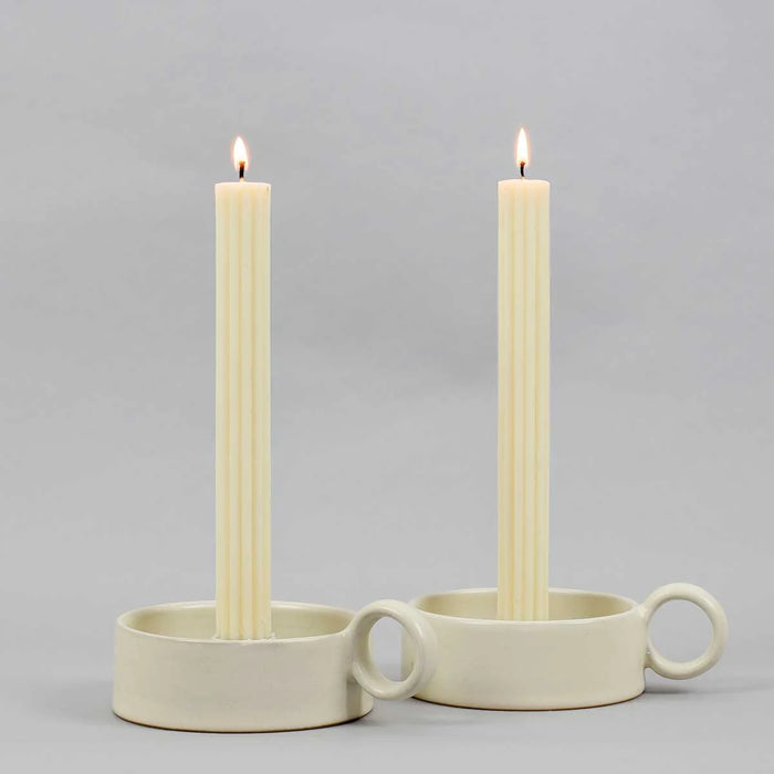 Relief Dinner Candles - Set of 2