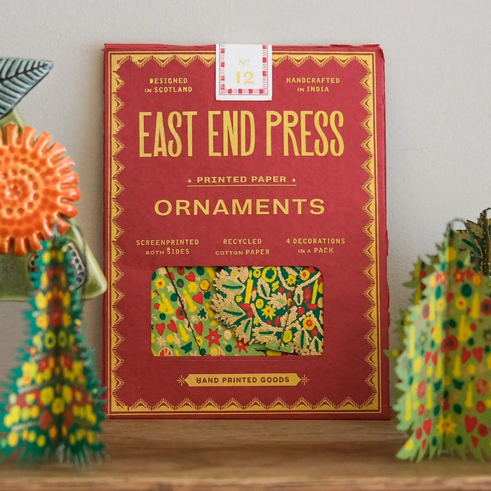 Recycled Paper Ornaments