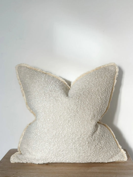 Sofia Cream Boucle Cushion - 53x53cm