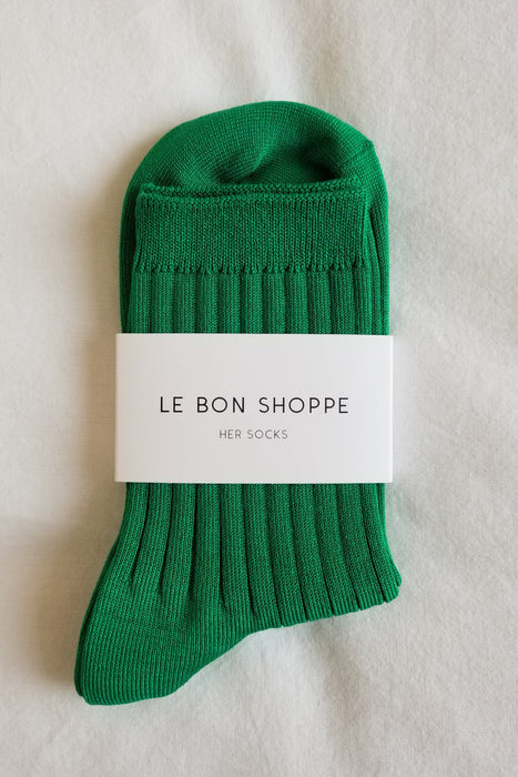 Kelly Green Her Socks