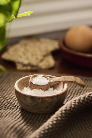 Acacia Wood Salt Cellar