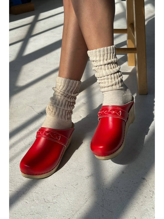 Oatmeal Ballet Socks