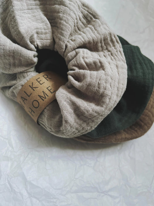 Vanilla Double Gauze Scrunchie