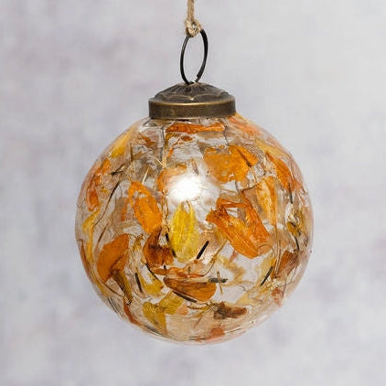 Amber Botanical Bauble