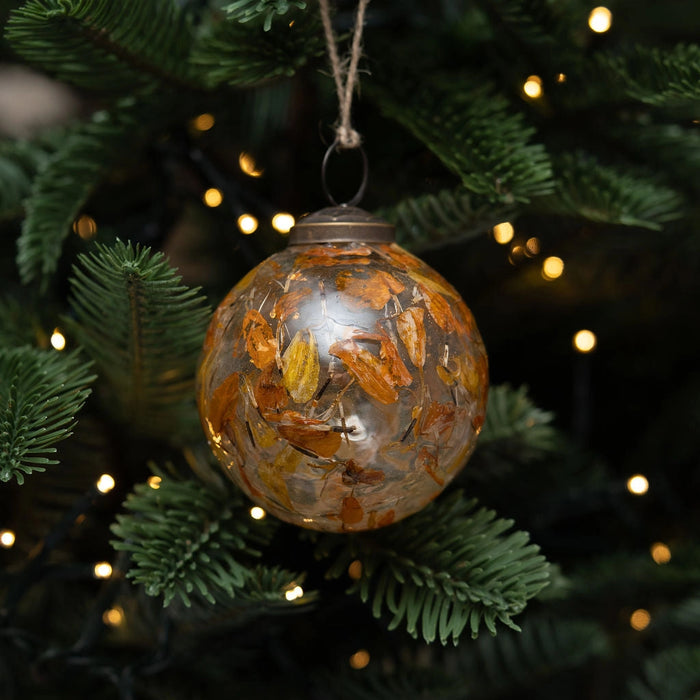 Amber Botanical Bauble