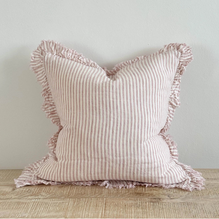 Hallie Cushion | Pink Stripe (45x45cm)