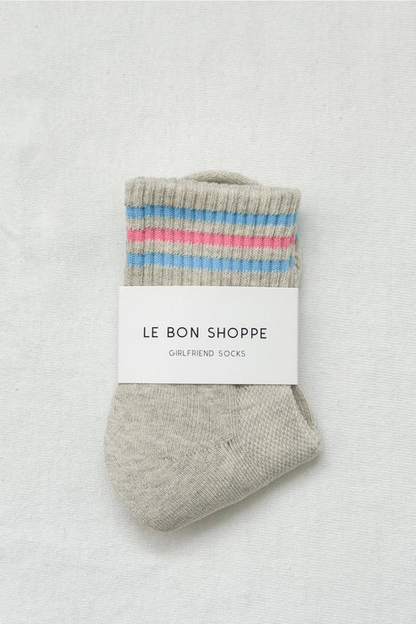 Bright Grey | Girlfriend Socks