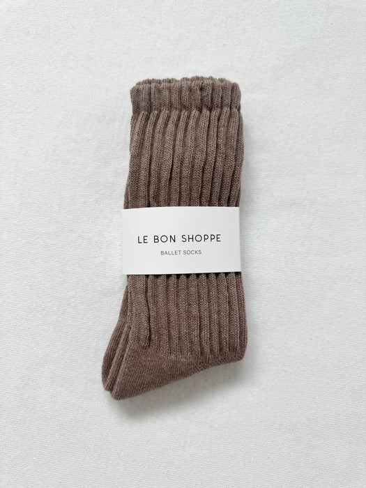 Mocha Mousse Ballet Socks