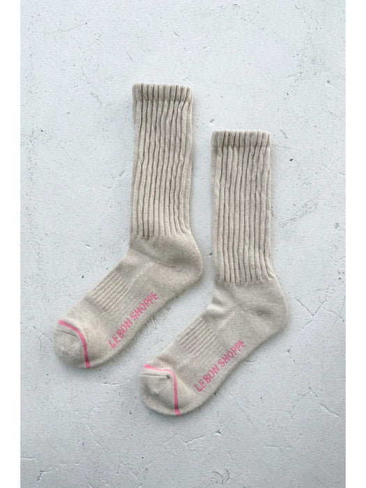 Oatmeal Ballet Socks