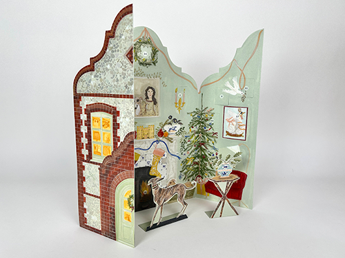 Festive Dutch Gable Advent Calendar