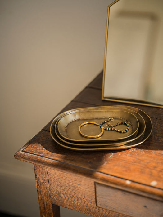 Antique Brass Finish Tray