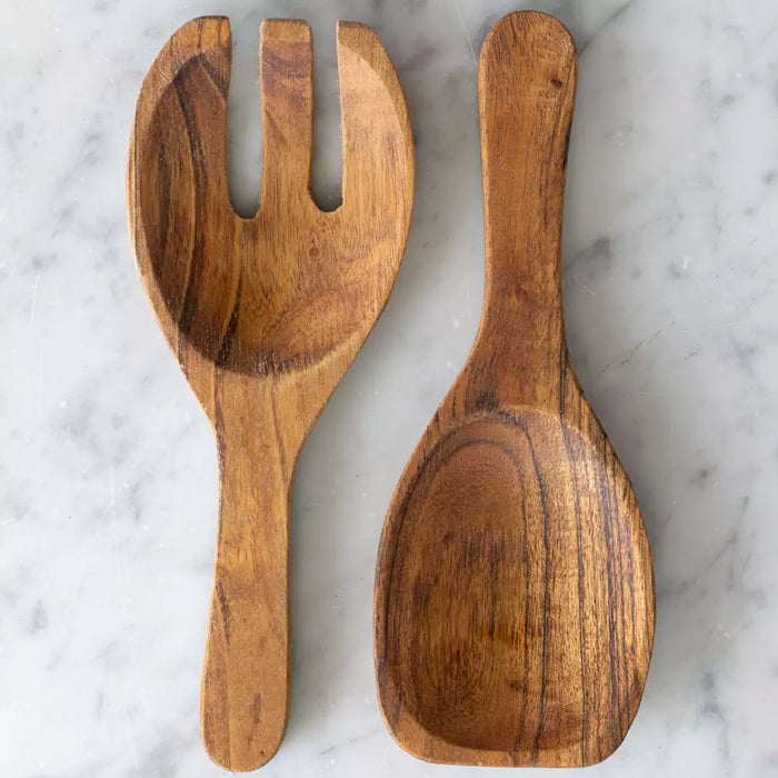 Acacia Mini Salad Servers