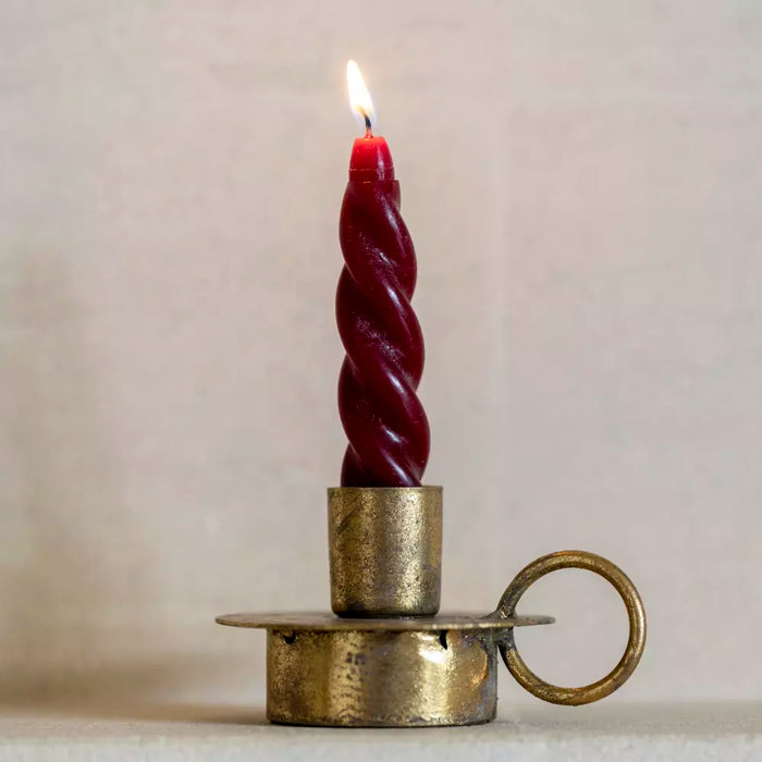 Antique Gold Candle Holder