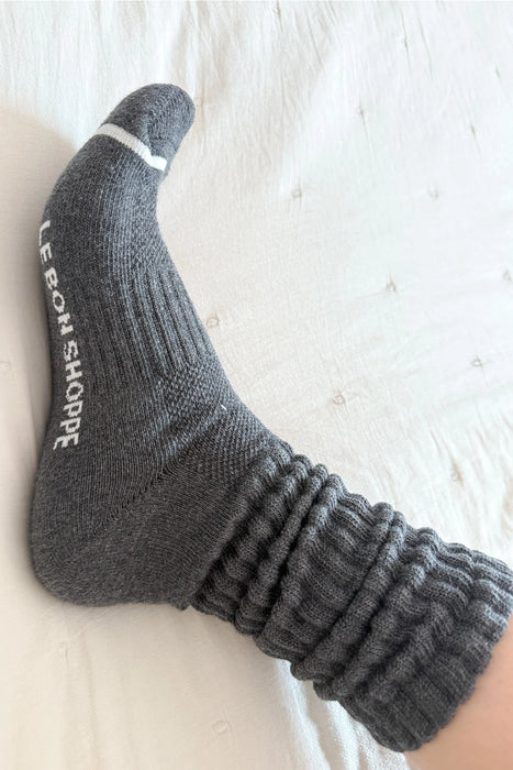 Charcoal Ballet Socks