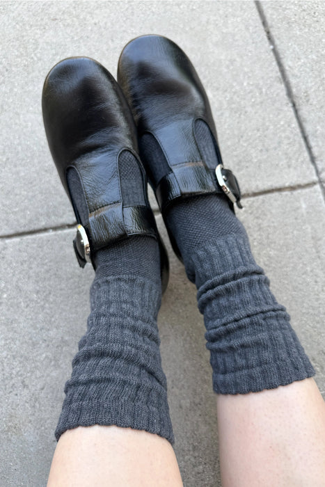 Charcoal Ballet Socks
