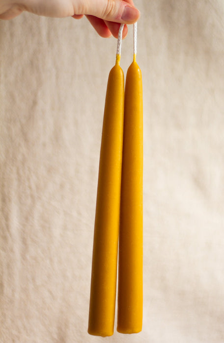 Beeswax Dinner Candles