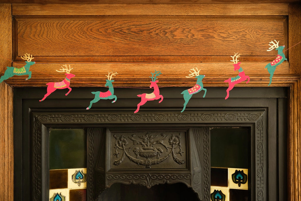 Recycled Paper Christmas Garlands