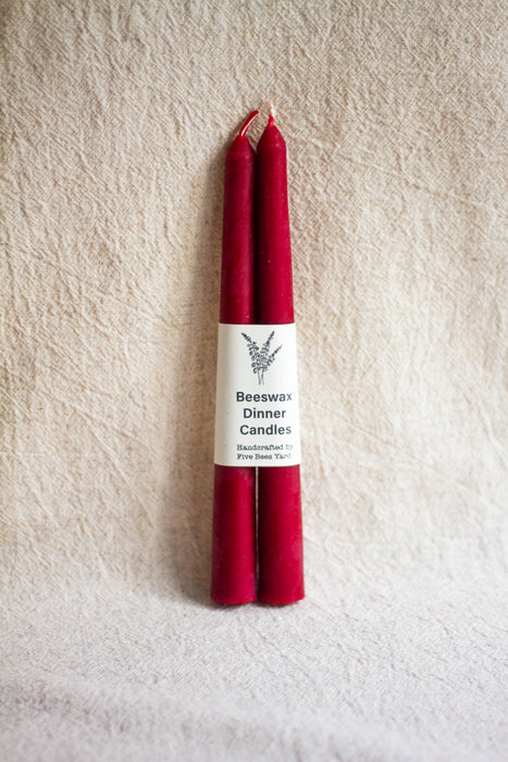 Beeswax Tapered Dinner Candles