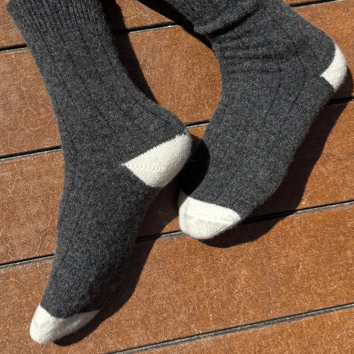 Charcoal Melange | Classic Cashmere Socks