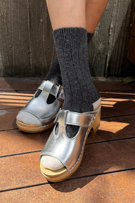 Charcoal Melange | Classic Cashmere Socks