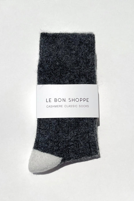 Charcoal Melange | Classic Cashmere Socks