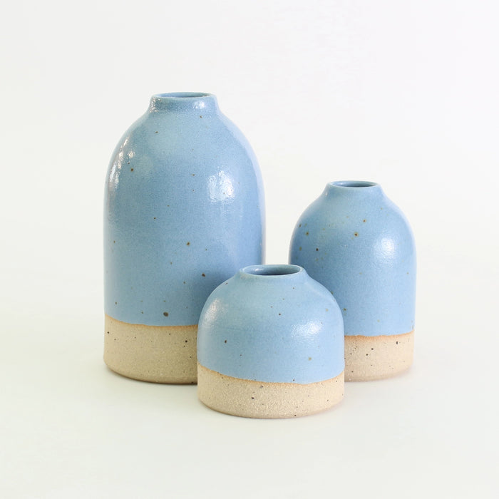 Cornflower Stoneware Bud Vase