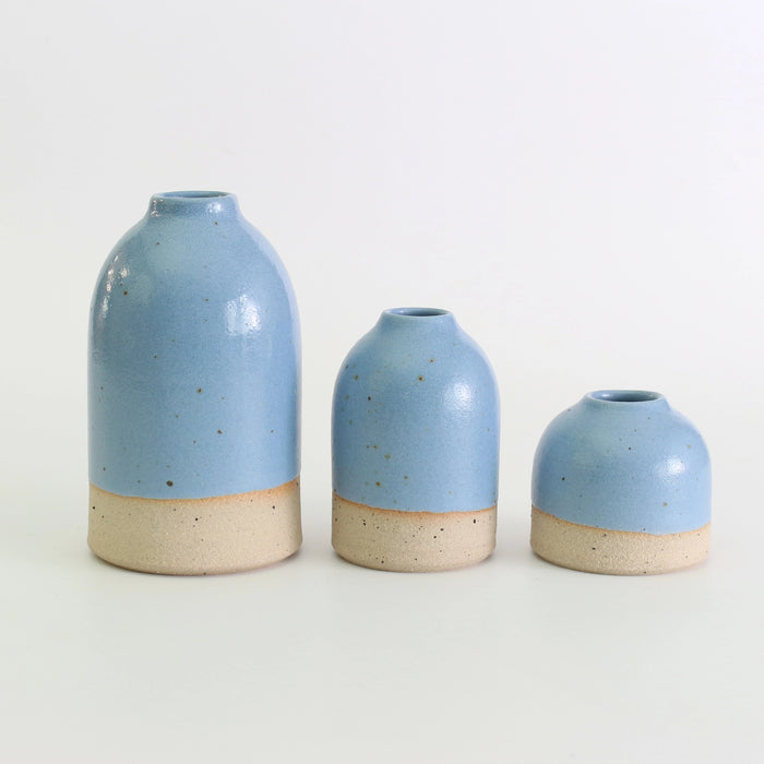 Cornflower Stoneware Bud Vase