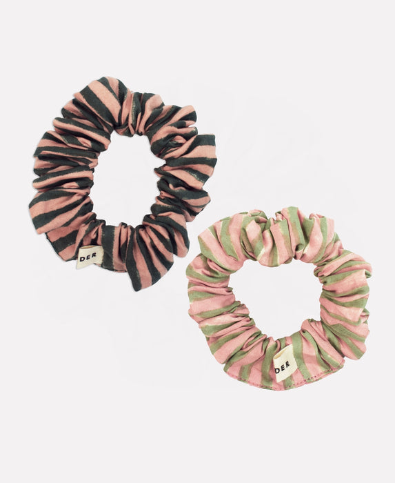 Cotton Mini Scrunchie Duo
