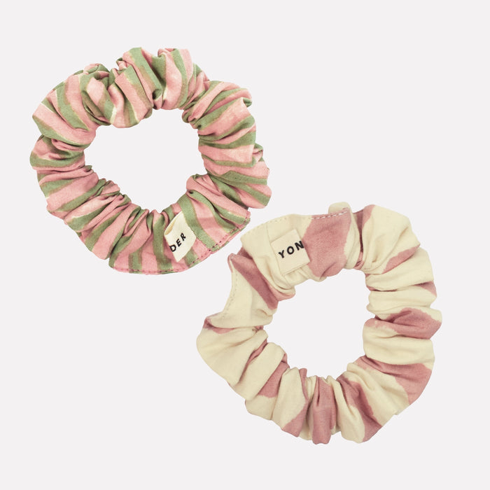 Cotton Mini Scrunchie Duo