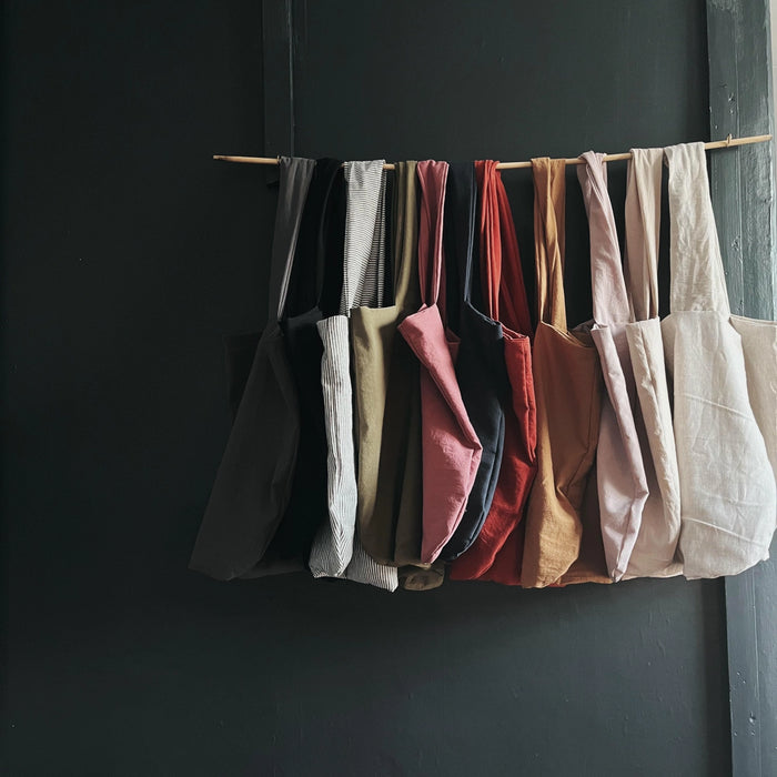 Washed Cotton Day Bag - Old Rose