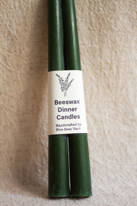Beeswax Tapered Dinner Candles