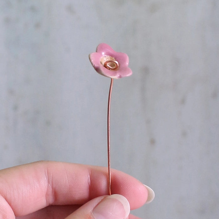 Mini Ceramic Flower Stem