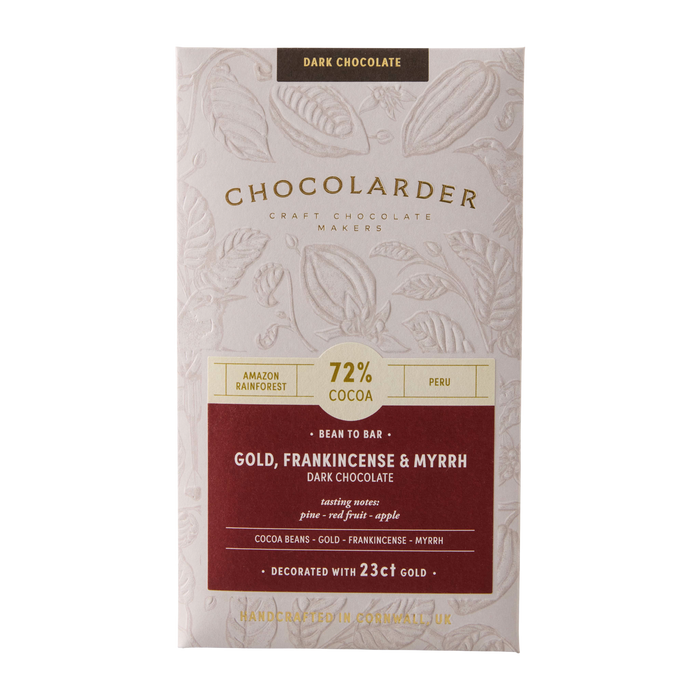 Gold, Frankincense & Myrrh 72% Dark Chocolate