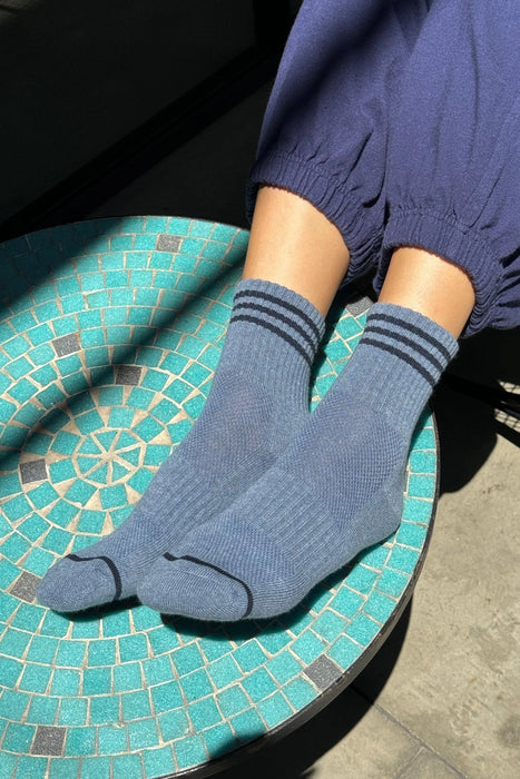 Indigo Girlfriend Socks