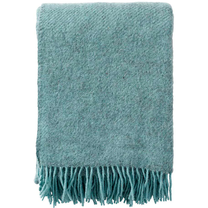 Gotland & Lambswool Throw | Turquoise