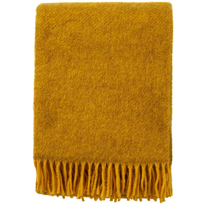 Yellow Brushed Gotland & Lambswool Throw