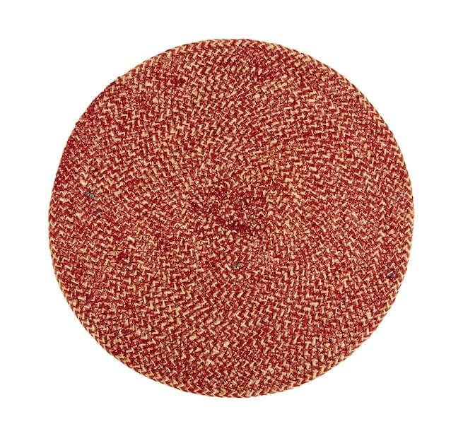 Guardsman Red Jute Placemats - Set of 4