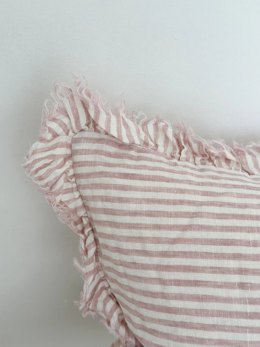 Hallie Pink Stripe Cushion - 50x30cm